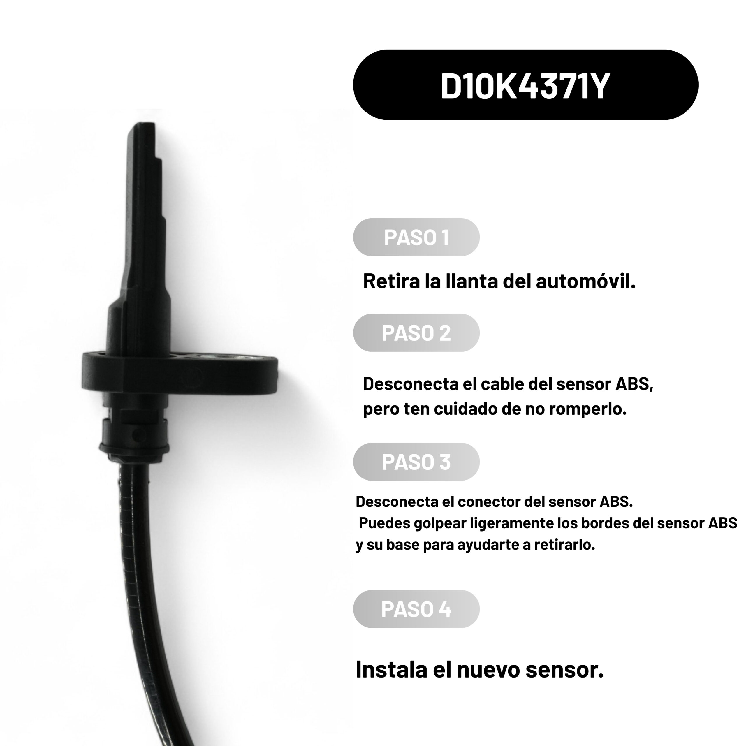 Sensor ABS delantero izquierdo/derecho Mazda CX3 2016-2018 - Image 2