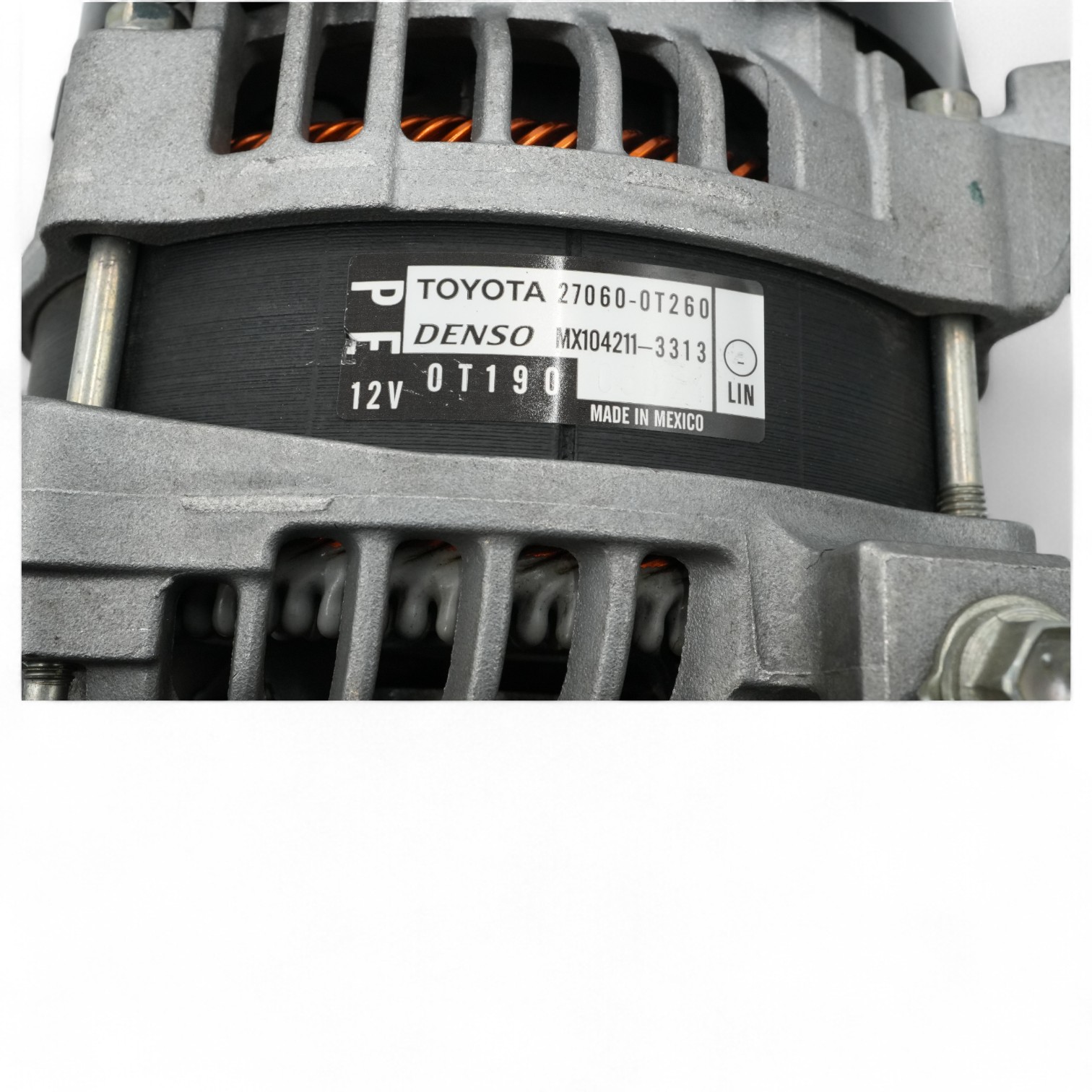 Seminuevo Original Alternador 27060-0T260 Toyota Corolla 2014 - 2019 - Image 2